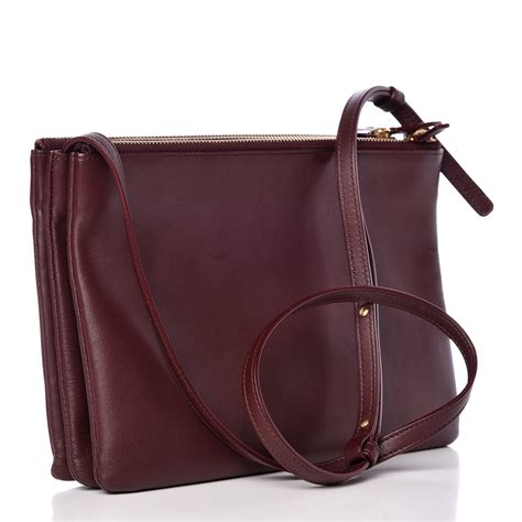 celine trio burgundy review|Celine trio bag.